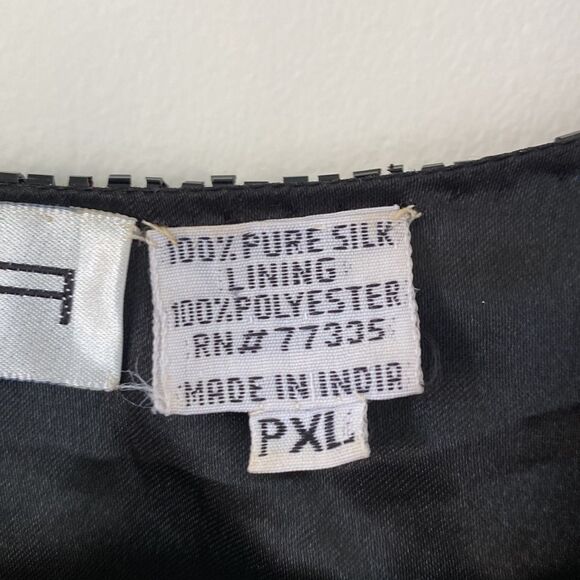 Vintage Silk Beaded Open Top - Picture 11 of 17